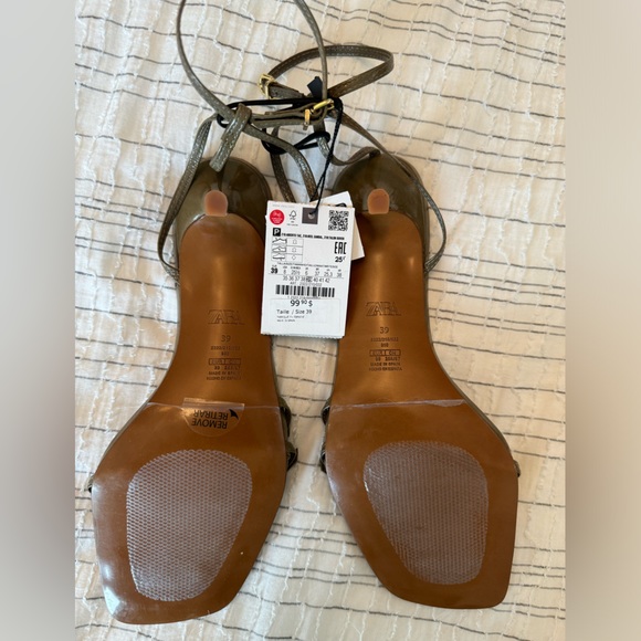 Khaki Leather Sandals - Picture 3 of 3